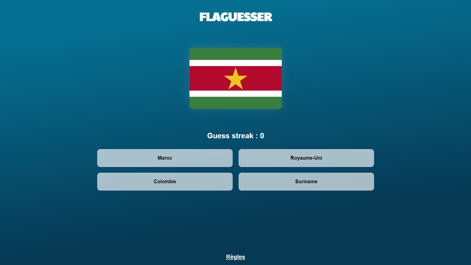 Preview du site Flaguesser