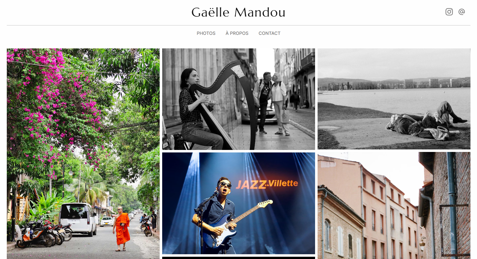 Preview du site Gaëlle Mandou