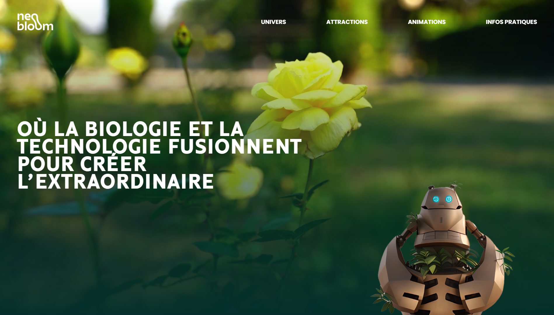 Preview du site Neo bloom